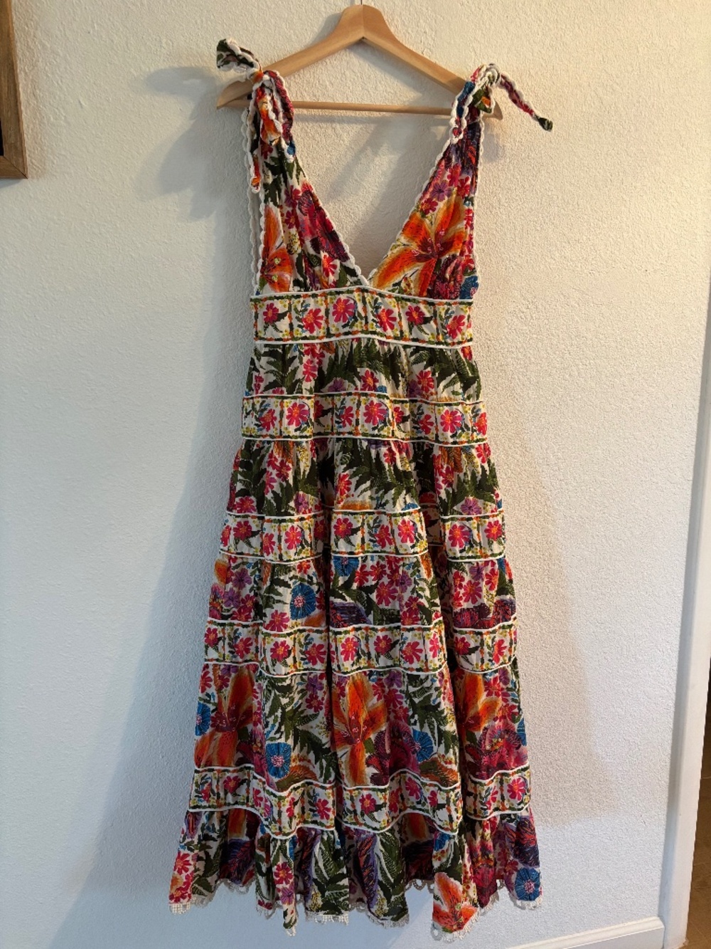 Farm Rio floral print midi dress